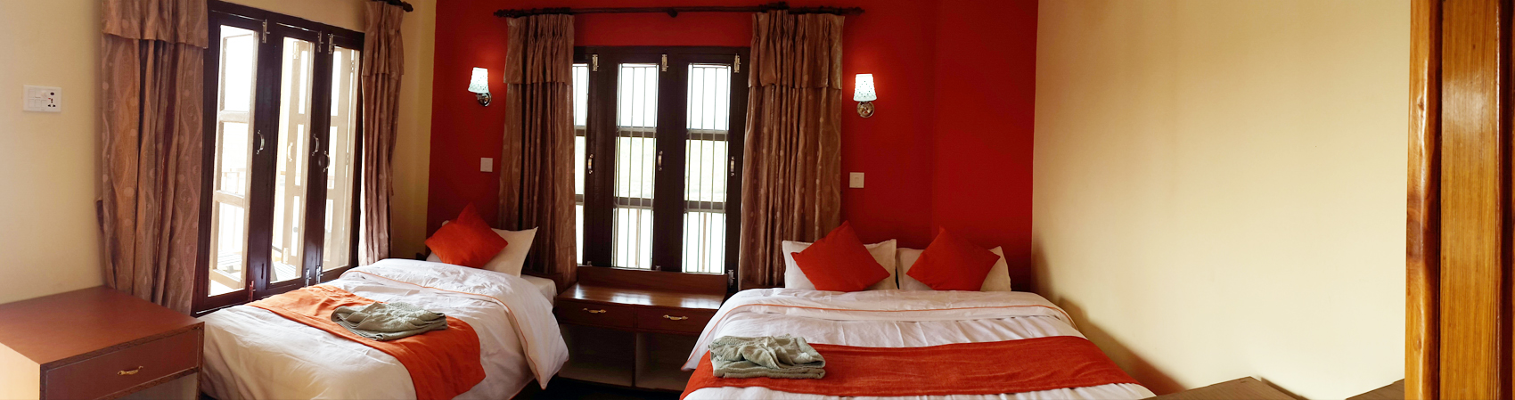 Double Bed Bedroom Chitwan Nepal